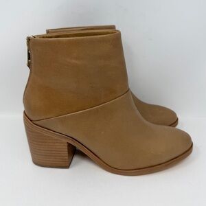Nisolo Leather Dari 2.0 Ankle Boot Almond Tan Size 6.5